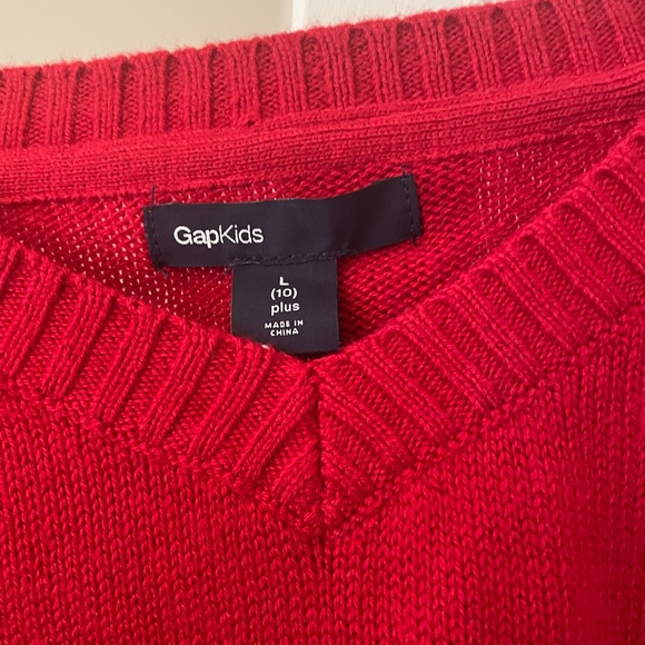 Boys Gap Kids Sweater. Red. Large - Picture 3 of 5